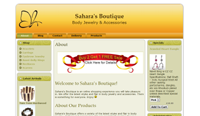 Sahara's Boutique - new wordpress conversion!